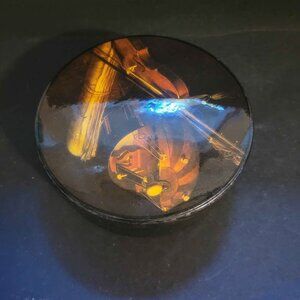 Trinket Box Featuring a Print Of A Vibrant "Music Painting" By Artist Juleez